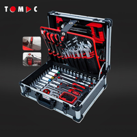 TOMAC Jeu d'Outils Universel Multifonctionnel de Douilles 283 Pièces, Ensemble de Clés à Douilles avec Boîte en Aluminium Personnalisée, Livraison UE