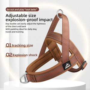 Laisse réfléchissante en forme de T pour grands chiens, légère, en polyester, <span class=keywords><strong>protection</strong></span> dorsale pour les activités de plein air, soudaine - Product Image 6