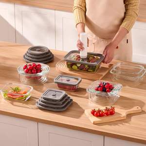 Recipiente de Almacenamiento de Alimentos de Acero Inoxidable al Vacío, Hermético y a Prueba de Agua, con Tapa de Vidrio, de Alta Calidad y Gran Venta - Product Image 5