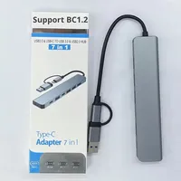Nouveautés : Station d'accueil USB-C 7-en-1 en alliage avec concentrateur multi-ports pour ordinateur