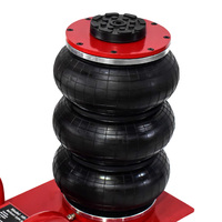 Cric hydraulique pneumatique à air à triple sac, à commande par échappement, pour levage de voiture de 3 tonnes, robuste