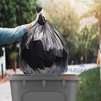 Sacs poubelles et sacs à ordures en plastique PE jetables, résistants aux perforations, sur mesure, de grande capacité (13, 30, 45, 50, 60, 65, 95, 100 gallons), en rouleau