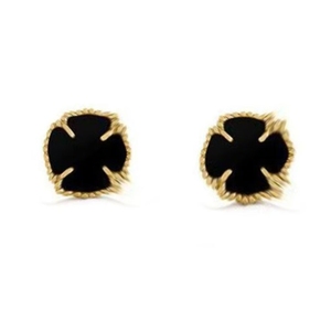 Clip à pince trèfle à quatre feuilles de haute qualité, plaqué or 18 carats, idéal comme cadeau pour sa petite amie. - Product Image 1
