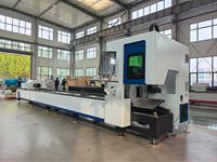 Mesin Pemotong Laser Tabung untuk Furnitur Otomotif Konstruksi Struktur Baja Pemotongan Pipa Persegi CNC Fiber Laser High AI