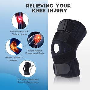 Kniebrace Voor Junior Jeugdjongensmeisje, Gel <span class=keywords><strong>Patella</strong></span>-Ondersteuning Met Dubbele Zijstabilisatoren, Knieondersteuning Voor Meniscusscheur - Product Image 4