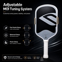 Raquette de pickleball GEN 5 en fibre de carbone Toray T700, noyau en mousse à double anneau, thermoformée, pour entraînement professionnel