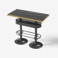 Ensemble de meubles pour discothèque commerciale et design tendance table en ardoise pour cocktail tabouret de bar chaise haute