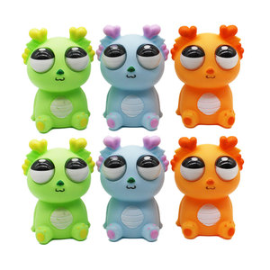 Juguetes Blandos de PVC para Aliviar el Estrés, Dragones Pequeños y Lindos en Naranja, Azul y Verde, Te Mirarán y Te Harán Divertidas Bromas, Venta al Por Mayor - Product Image 1