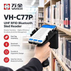 Lecteur RFID UHF VANCH VH-C77P Impinj E710, scanner portable longue portée 30m, BLE 5200mAh, pour entrepôt et bibliothèque - Product Image 1