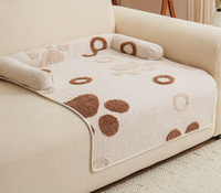 Coussin surélevé moderne en peluche écologique pour animaux de compagnie, lavable et antidérapant, pour canapé et mobilier