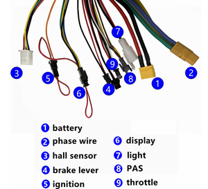 <strong>UK</strong> Stock 52V 2000W 26" 27.5" 29" MTX Rear Wheel <strong>E</strong>-<strong>Bike</strong> <strong>Conversion</strong> <strong>Kit</strong> 45A Controller and SW900 Color Display Surron Throttle - Product Image 5