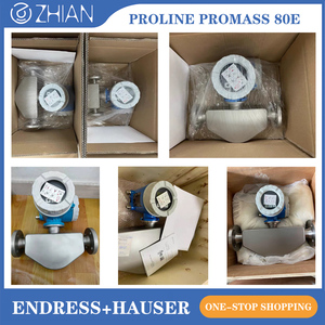 Medidor de Flujo Másico Coriolis para Gas Endress+Hauser E+H Promass 80E, Tipo Integrado o Dividido, con Medición de Densidad y Temperatura - Product Image 1