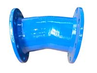 Coude industriel DN200 à double bride, 22,5 degrés, antirouille, surface lisse, revêtement brillant pour conduit