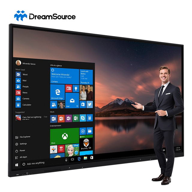 75 98 110 Inch Flat Panel Interact Touch Screen 4k Lcd Digital Whiteboard Interactive Smart Boards for Schools Teaching