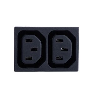 Produttore 15A 250V a scatto in IEC320 C13 X 2 catena di alimentazione connettore femmina connettore <span class=keywords><strong>presa</strong></span> di <span class=keywords><strong>corrente</strong></span> AC - Product Image 2