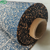500 700kg/m3 sous-couche en caoutchouc de liège écologique imperméable sous-couche en caoutchouc naturel tapis de sol pour bâtiment d'hôtel matériau insonorisé