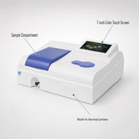 Spectrophotomètre UV-VIS Aoda 752N Plus à écran tactile 7 pouces, instrument analytique de précision de laboratoire à faisceau partagé, vente en gros