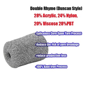 YIXIANG 16NM/1 Filato Fantasia a Doppio Filo Stile <span class=keywords><strong>Duncan</strong></span> 28% Acrilico 24% Nylon 20% Viscosa 28% PBT Tinto Colori Misti Delicati - Product Image 3