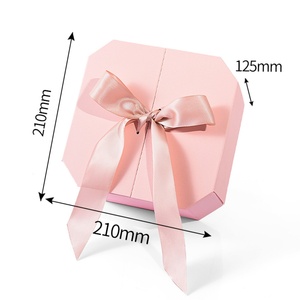 กล่องของขวัญสุดหรู รูปหัวใจ ทำจากกระดาษแข็งหลากสี พร้อมริบบิ้น - Product Image 4