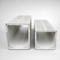 Caniveau de drainage en fibre de verre pour lavage de voitures, sols agricoles, eaux usées d'usines chimiques, grille antidérapante, drain de tranchée en PRV