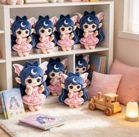 Peluche personnalisée Fille Elfe, adorable avec robe en dentelle, personnage de dessin animé, poupée en peluche pour cadeaux d'enfants, vente en gros