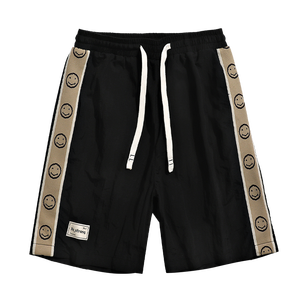 Pantalones cortos de seda helada con logo personalizado para hombre, de verano, de alta calidad, de secado rápido, para ejercicio, pantalones de cinco puntos, holgados, informales, cómodos para la playa. - Product Image 1