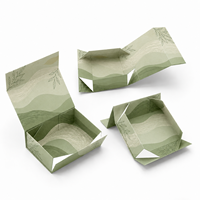 Boîte cadeau rigide de luxe à fermeture magnétique pliable avec logo personnalisé, boîte en papier à rabat magnétique pour l'emballage de cosmétiques