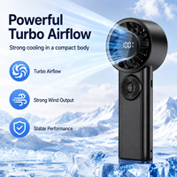 Petit ventilateur portatif à main avec moteur haute vitesse, design pliable pour une utilisation quotidienne
