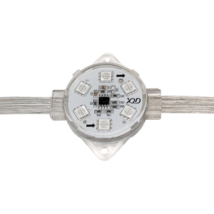 Lampu Pixel LED RGB 40mm Tahan Cuaca Bersertifikasi IP68 untuk Penerangan Dekoratif Garis Bangunan dan Jembatan Dalam dan Luar Ruangan - Product Image 2