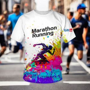 Camisetas Deportivas Personalizadas de Poliéster para Media Maratón, de Secado Rápido, con Estampado por Sublimación, para Eventos Deportivos - Product Image 2