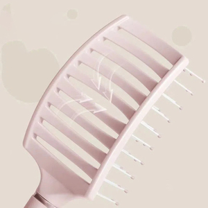 Modern Square Shape Plastic Handle Nylon <b>Bristles</b> Nondisposable Waterproof Professional Massage Hairbrush Boxed Set Salon - Product Image 3