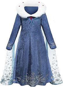 Costume de princesse pour filles, déguisement de <span class=keywords><strong>reine</strong></span> <span class=keywords><strong>des</strong></span> <span class=keywords><strong>neiges</strong></span> pour Noël, fête d'anniversaire, robe de couronnement - Product Image 3
