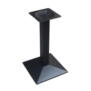 Durable Square Iron Restaurant Dining Stand Pedestal Legs Vintage design outdoor Powder Coat cast iron Coffee Table Legs