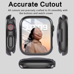 Haute qualité pour <span class=keywords><strong>Apple</strong></span> <span class=keywords><strong>Watch</strong></span> 41 45 48mm protecteur d'écran <span class=keywords><strong>44mm</strong></span> 8 7 6 5 <span class=keywords><strong>4</strong></span> Se série étui <span class=keywords><strong>complet</strong></span> en verre trempé pour Iwatch - Product Image 5