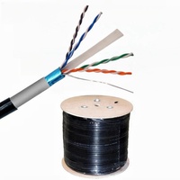 Câble réseau extérieur Cat6 personnalisé en usine, 305m, UTP, SFTP, entièrement en cuivre, étanche, CCA, pour internet et LAN