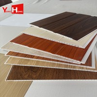 Panel de Techo Cuadrado Moderno de PVC Ecológico e Impermeable de 200x7mm, Directo de Fábrica Yonghong, para Dormitorio, Apartamento y Baño