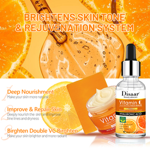 Disaar Vente en Gros Coffret 3-en-1 Vitamine <span class=keywords><strong>C</strong></span> Éclaircissant Soin Peau Blanchissant Anti-Taches Savons Crème Produits Anti-Âge - Product Image 3