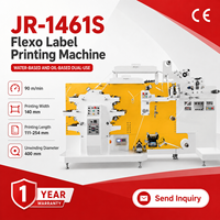 Machine d'impression d'étiquettes flexographiques automatiques multi-couleurs à grande vitesse JR-1461S, imprimante flexographique pour autocollants adhésifs, CE