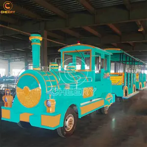 Scenic area tourist attraction carnival game trackless train ride amusement park steam trains for sale