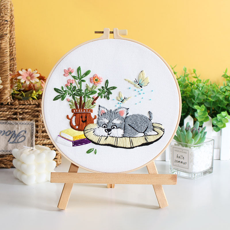 embroidery kit dog 2