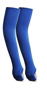 オープントー高弾性韓国風アイスシルクアームスリーブサンプロテクション屋外サイクリングニットアームカバー女性と男性用 - Product Image 5