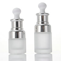 Botol Minyak Esensial Silinder dengan Pipet, Wadah Pelindung UV untuk Serum, Aromaterapi, Minyak Rambut