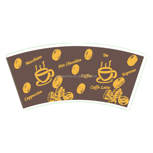 Feuilles d'impression offset personnalisées pour gobelets en papier à paroi simple, recyclables, imperméables, doublement enduits de PE, de qualité alimentaire - Product Image 6