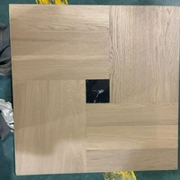 Parquet sur mesure à prix de gros, parquet de luxe en chêne avec incrustation de marbre, parquet contrecollé Tianzi