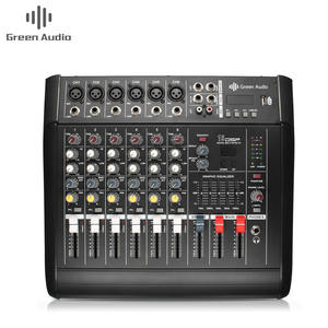 Mezclador Amplificador de Potencia Profesional GAX-602D de <span class=keywords><strong>6</strong></span> Canales con Reproductor USB y Alimentación Phantom de 48V para Fiestas en Casa - Product Image 2