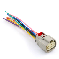 Connecteur étanche personnalisé DJ7084B-1.5-21, câble d'alimentation 8 broches pour batterie de vélo électrique, solaire, voiture, PC/Nylon/ABS, cuivre haute performance