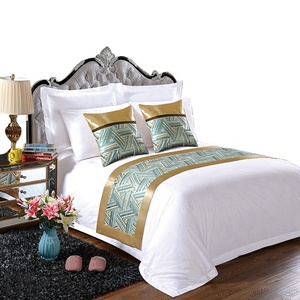 Los proveedores de China 100% algodón hotel satén cama <span class=keywords><strong>king</strong></span> <span class=keywords><strong>size</strong></span> set toda funda nórdica blanca - Product Image 3