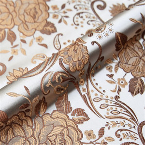 Hoa Chất Lượng Hàng Đầu Tuyệt Đẹp Hoa Mẫu Đơn Hoa Thiết Kế Thổ Cẩm Vải Trong Màu Xanh Lá Cây Màu Sắc Cho Trung Quốc Phong Cách Sofa Mat Nhà Dệt - Product Image 2