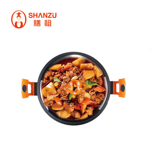 Shan Zu Black Crystal <b>Soup</b> <b>Pot</b> 22cm Double-Handled Glass Lid Induction Compatible Five-Layer Bottom - Product Image 3