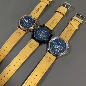 Montre-Bracelet à Quartz de Luxe X-GEQCK pour Hommes, <span class=keywords><strong>Montres</strong></span> de Précision à Aiguille des Secondes Lumineuse, Boîtier en Alliage, Bracelet en Cuir, Cadran en Verre - Product Image 3
